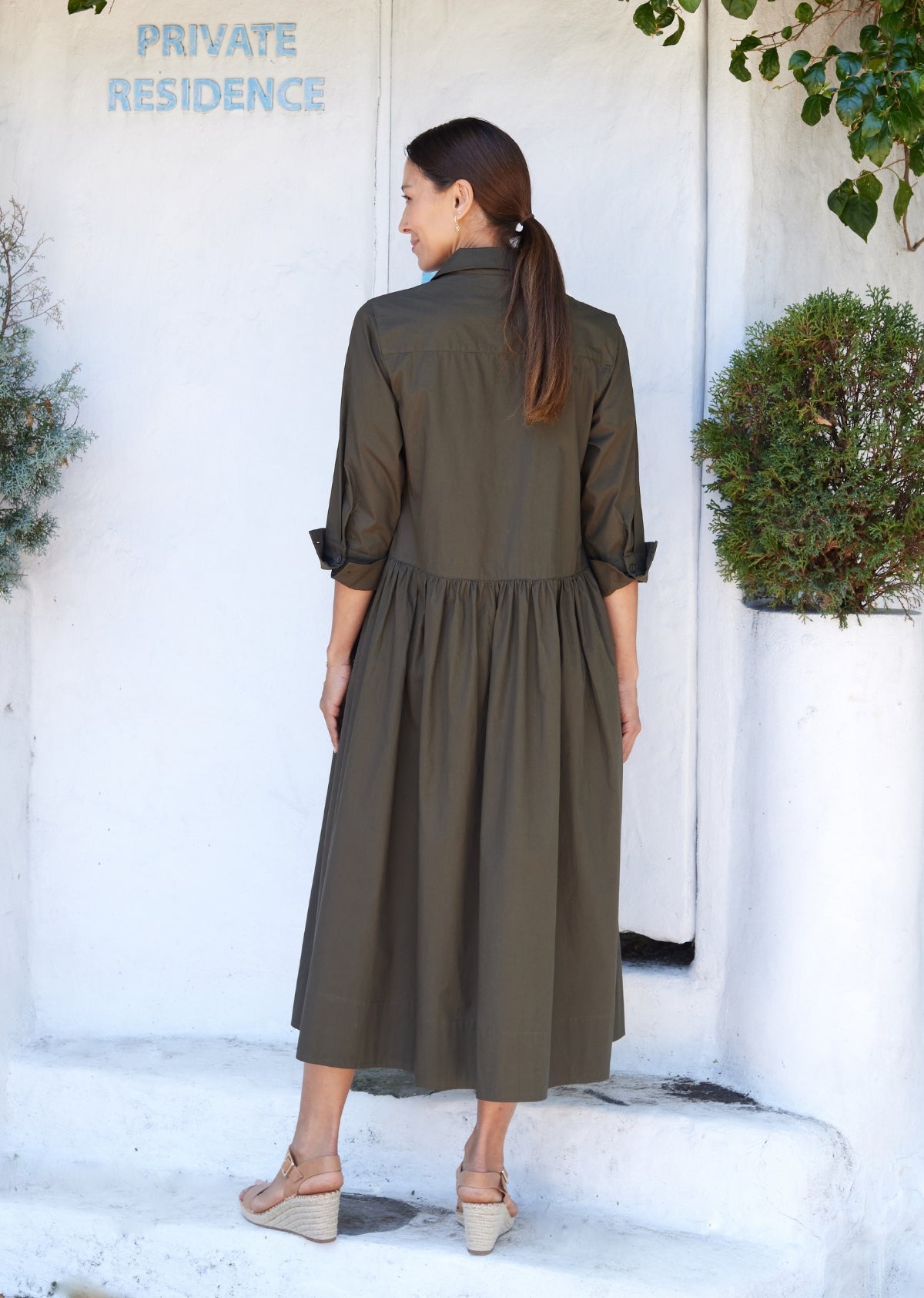 SUSIE SHIRTDRESS - KHAKI