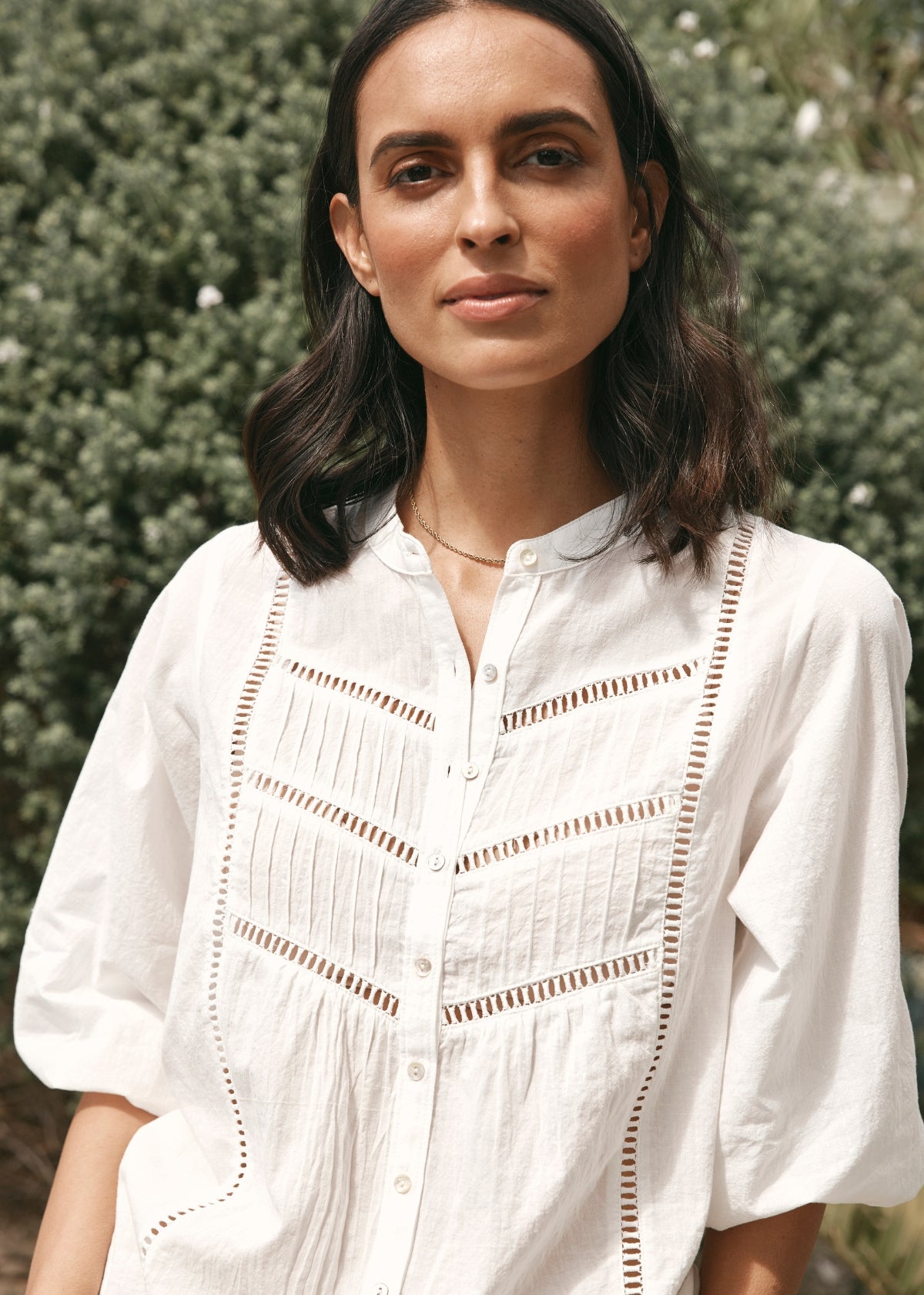 TAHLIA SHIRT - WHITE - M A Y E