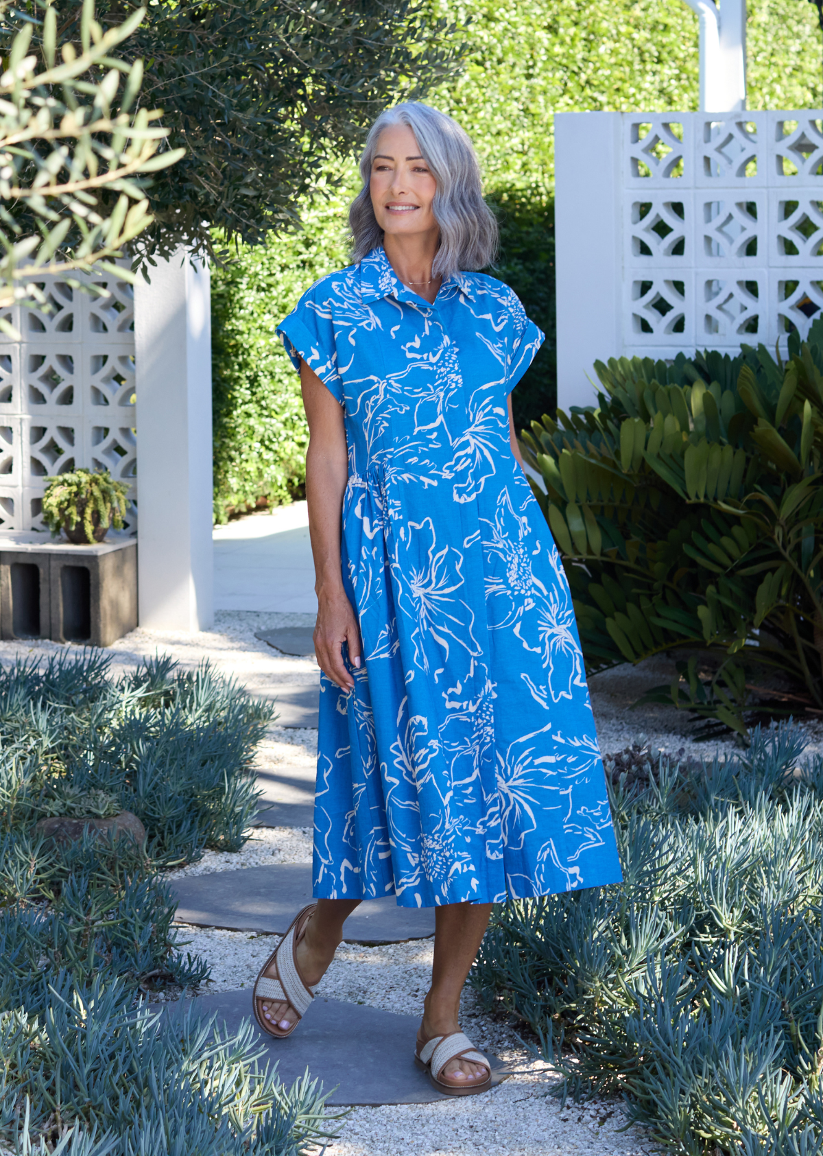 MARGOT SHIRTDRESS - ARCADIA PRINT