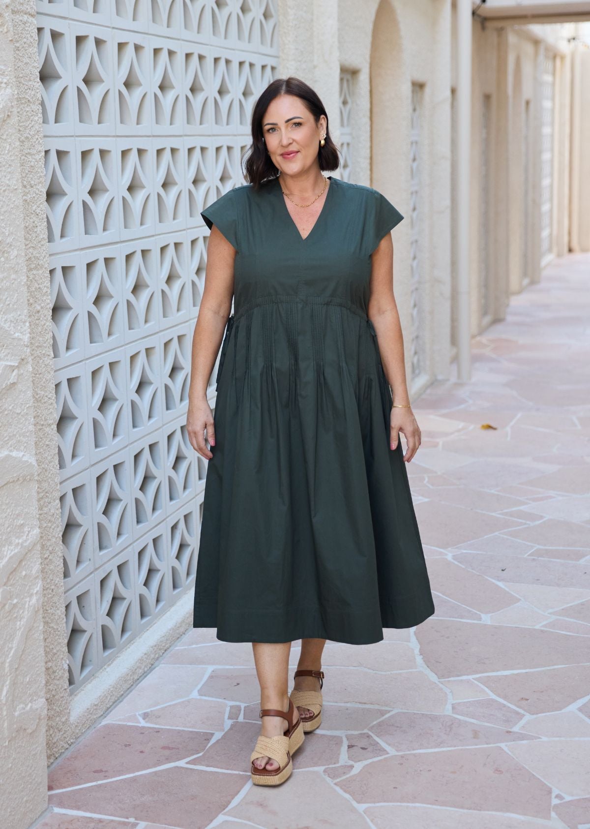 TAYLOR DRESS - FOREST