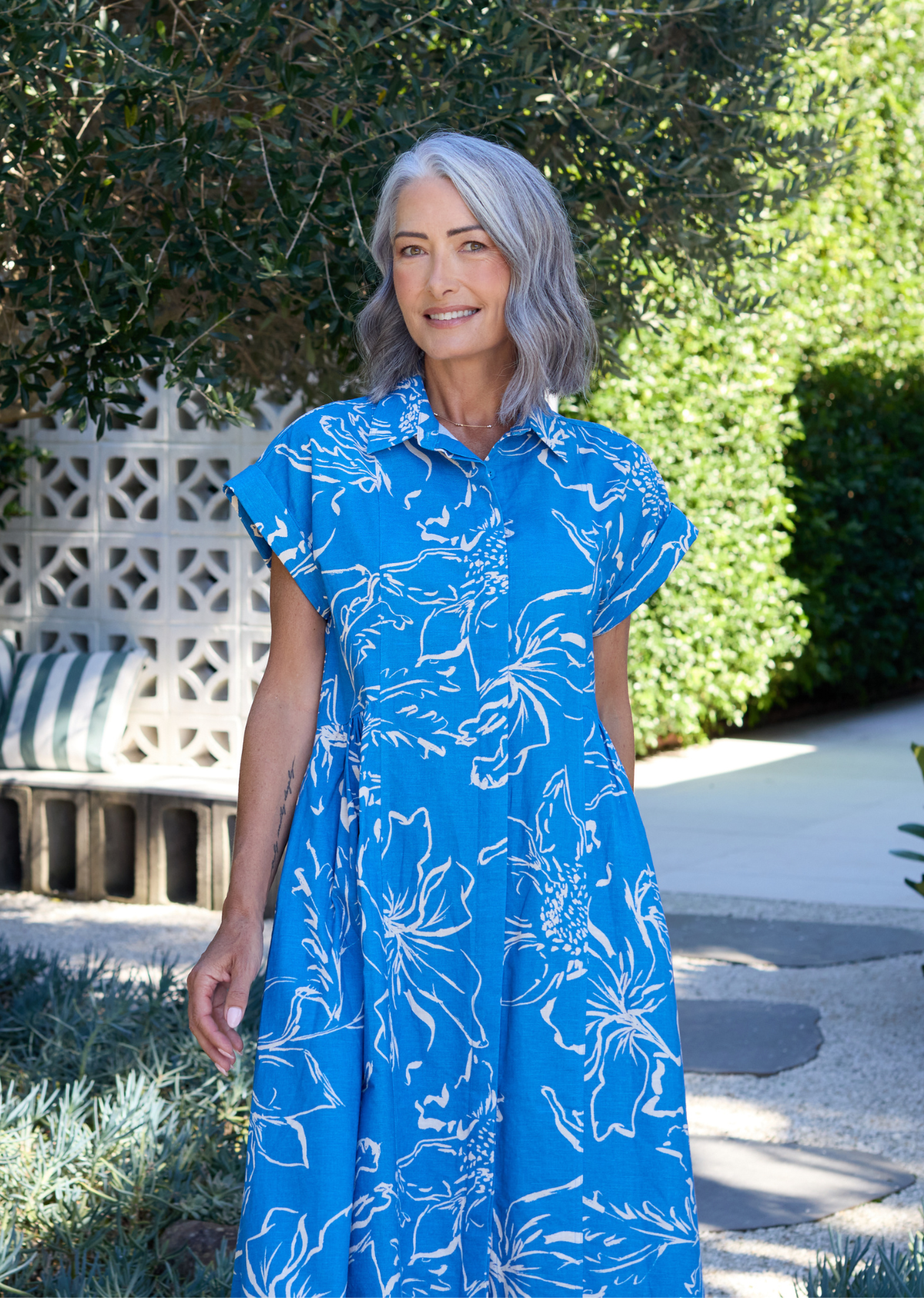 MARGOT SHIRTDRESS - ARCADIA PRINT