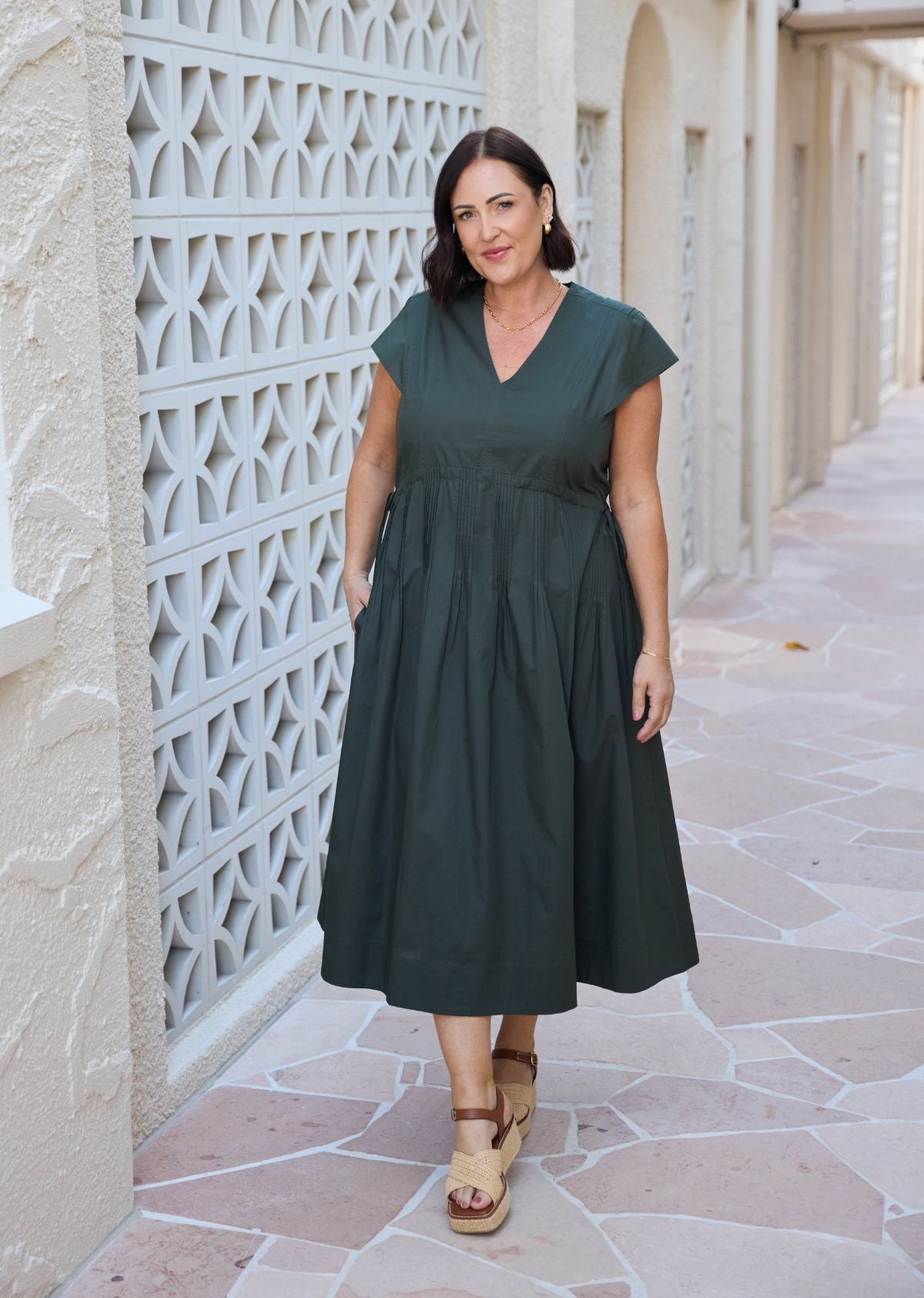 TAYLOR DRESS - FOREST