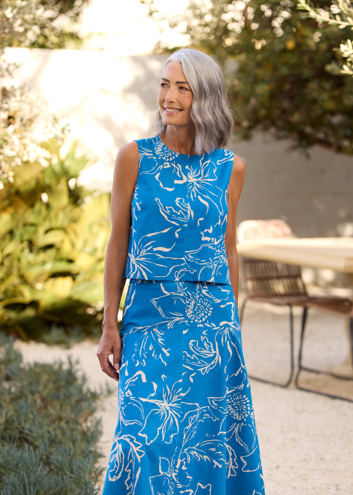 OTIS MIDI SKIRT - ARCADIA PRINT