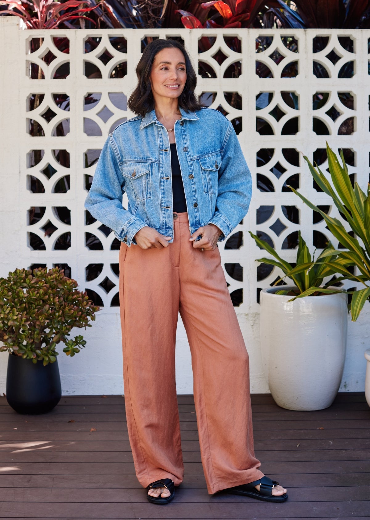 CHARLIE CROP DENIM JACKET