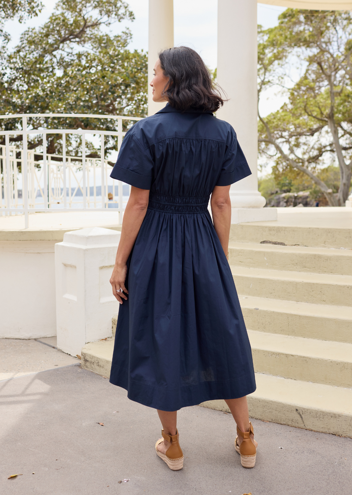 MINETTE SHIRTDRESS - FRENCH NAVY - PETITE