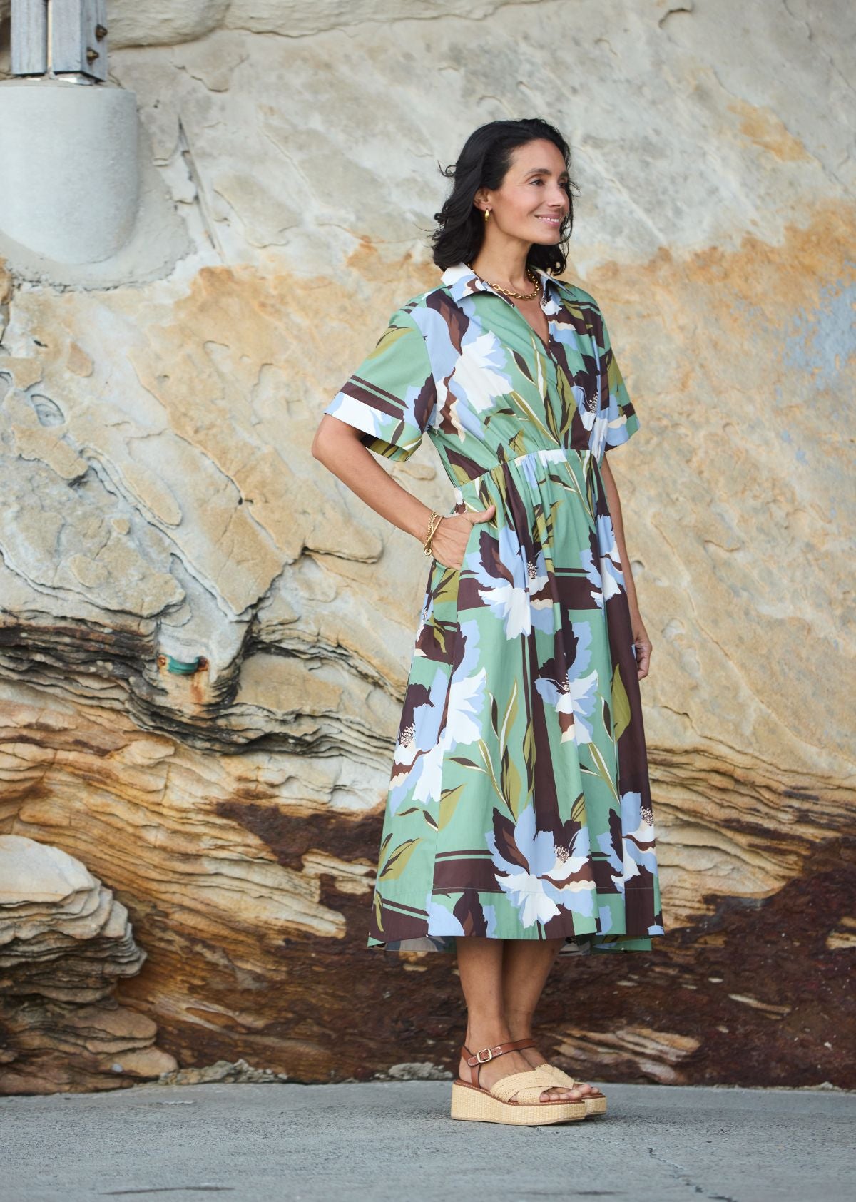 FREYA SHIRTDRESS - LA PALMA PRINT