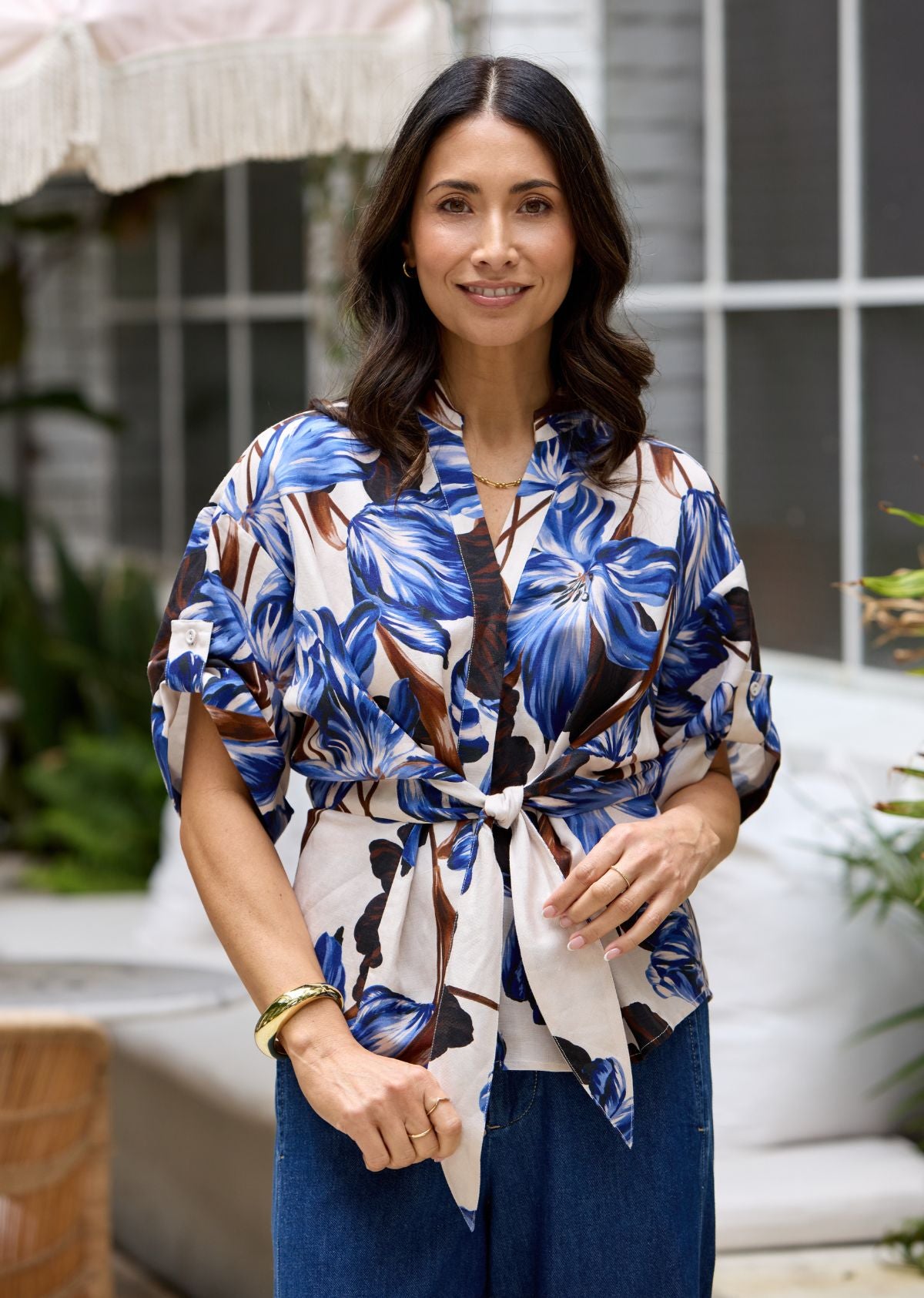 CHLOE TOP - DELPHINE PRINT
