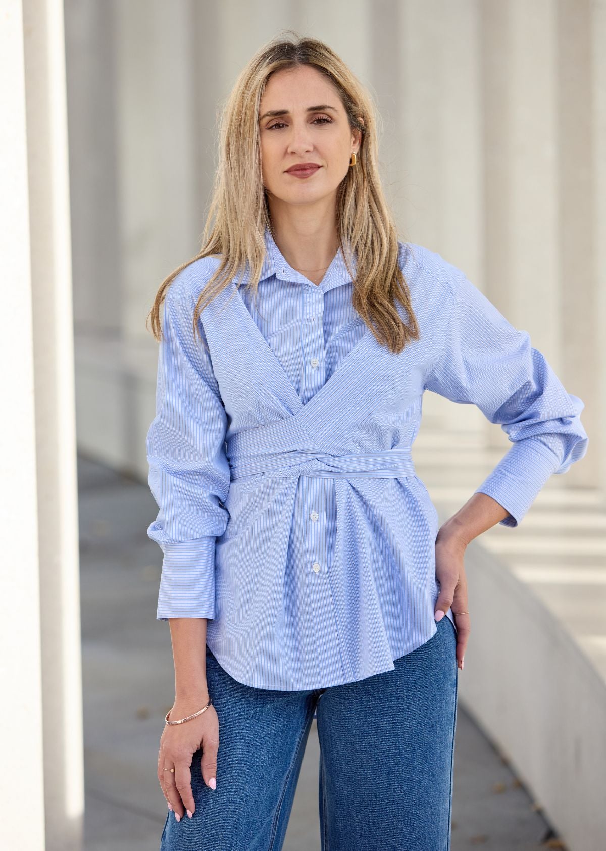 BRIGETTE SHIRT - LIGHT BLUE