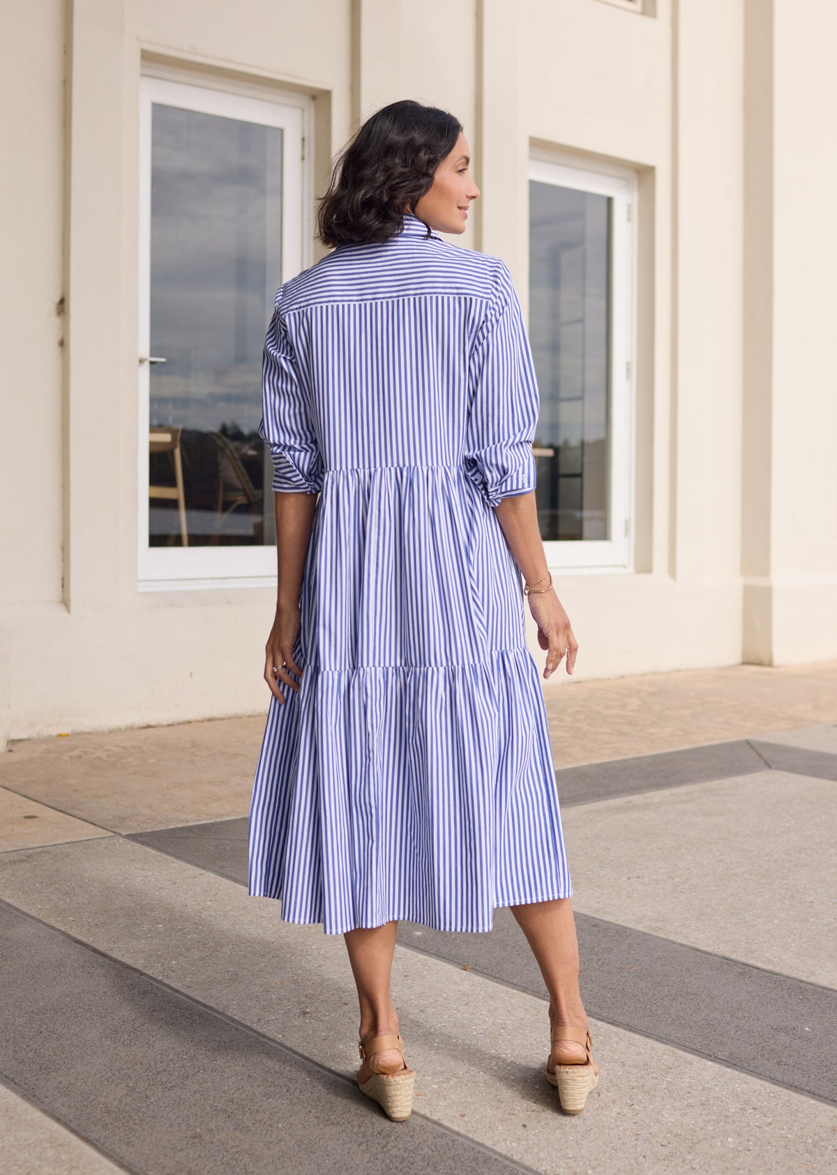 JASMINE SHIRTDRESS - NAVY - PETITE