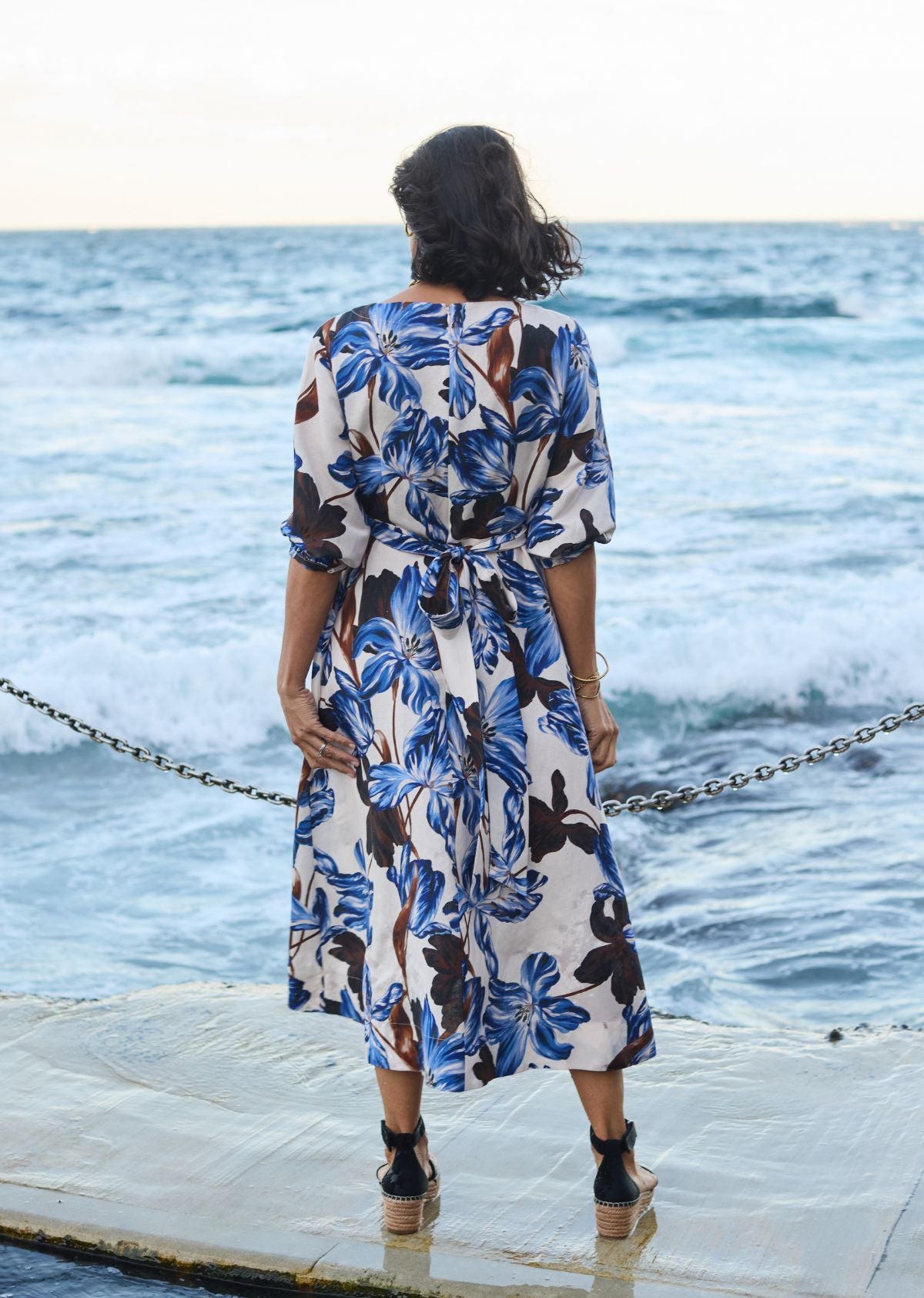 HARRIET MIDI DRESS - DELPHINE PRINT