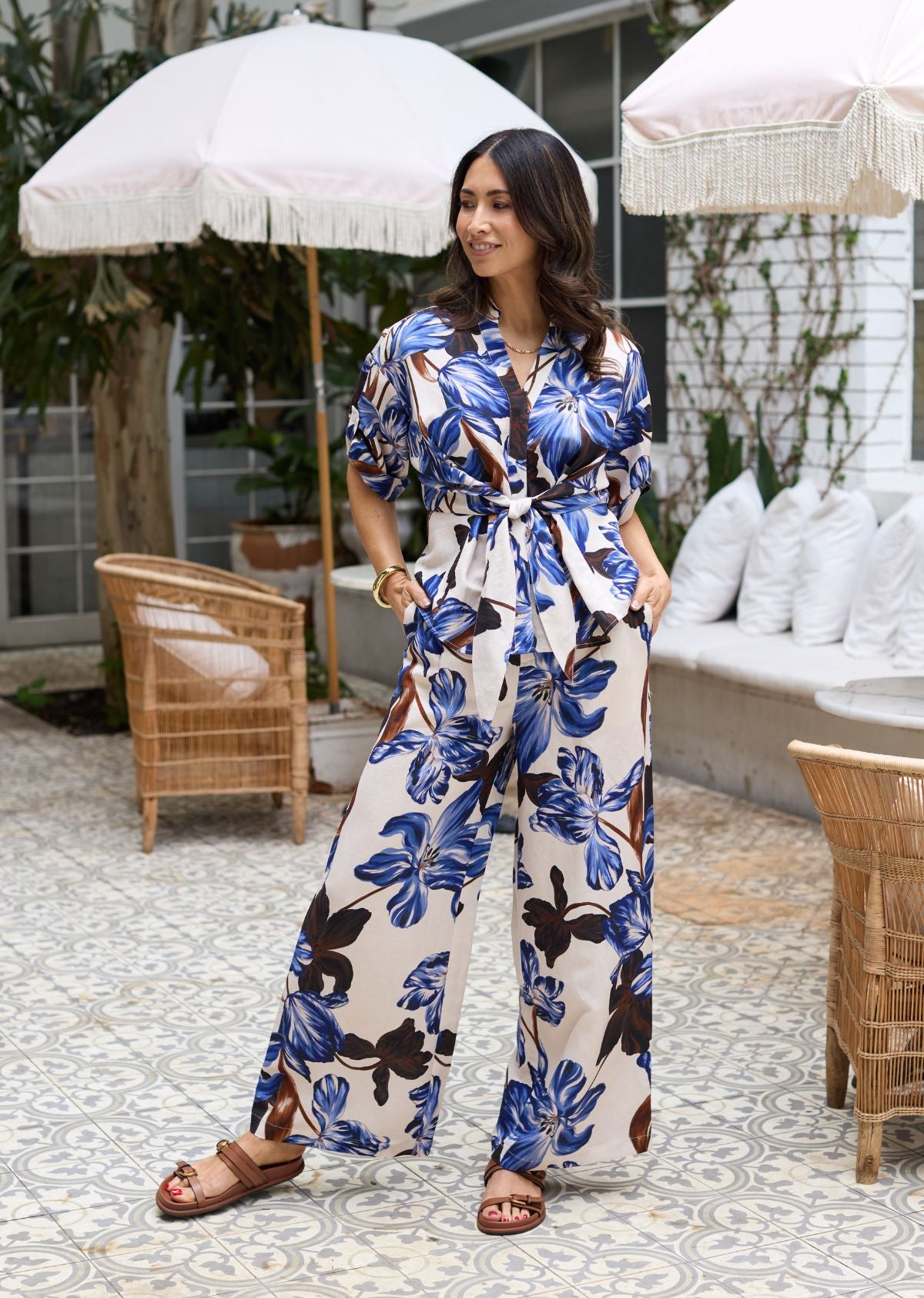 CHLOE TOP - DELPHINE PRINT