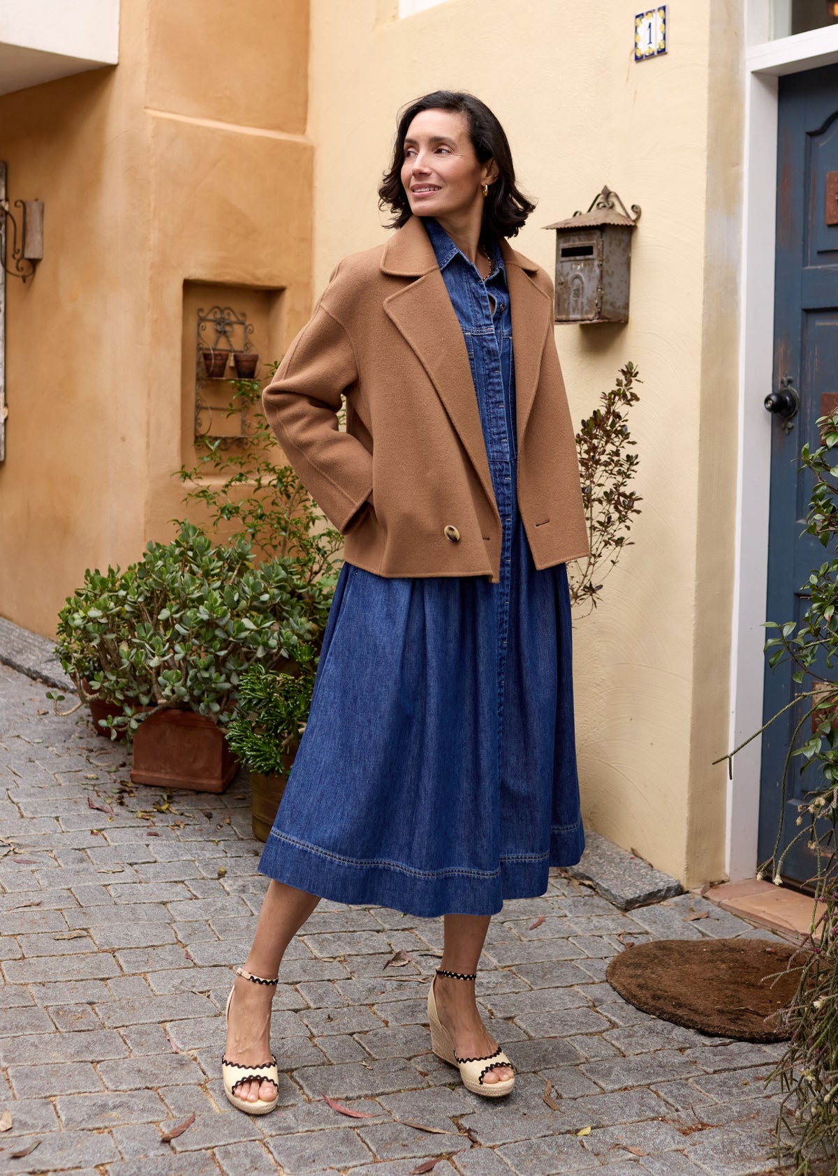 WINSLOW CROP JACKET - CAMEL
