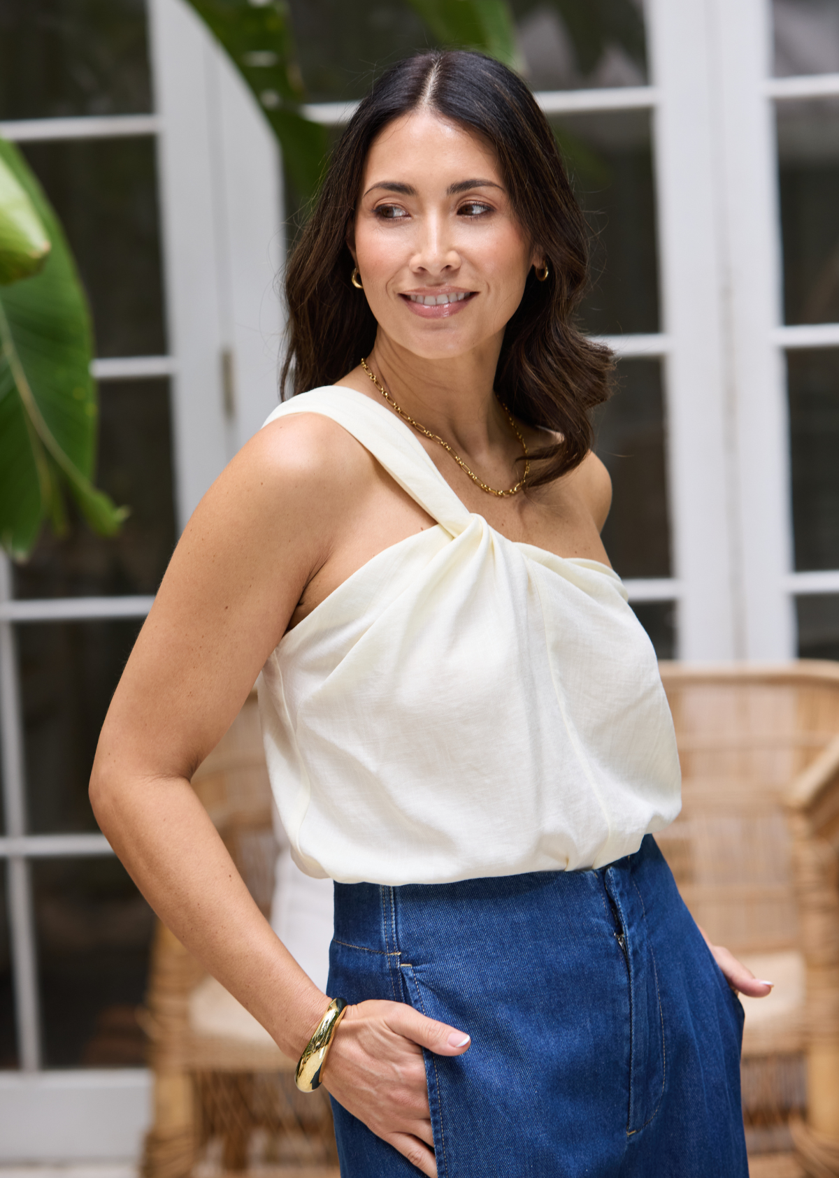 HOLLAND WIDE LEG DENIM PANT