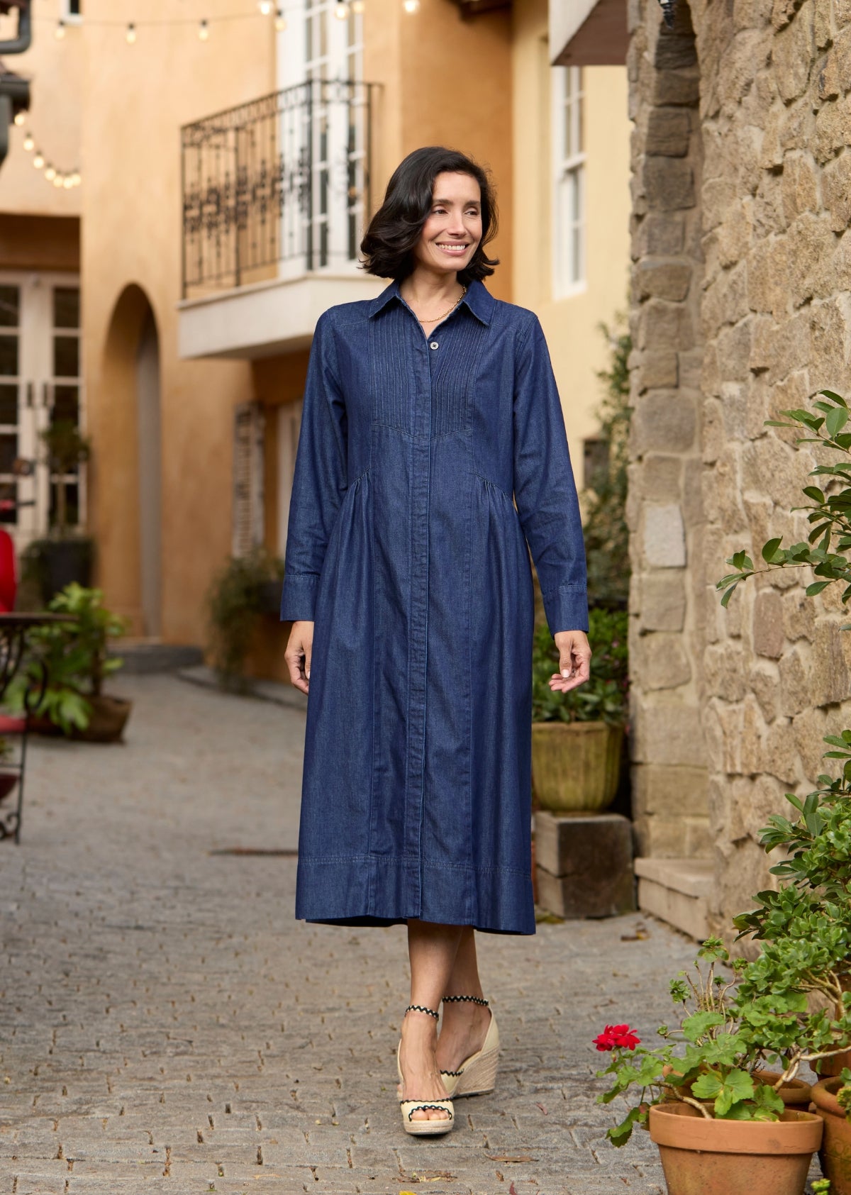 SUSIE DENIM SHIRTDRESS