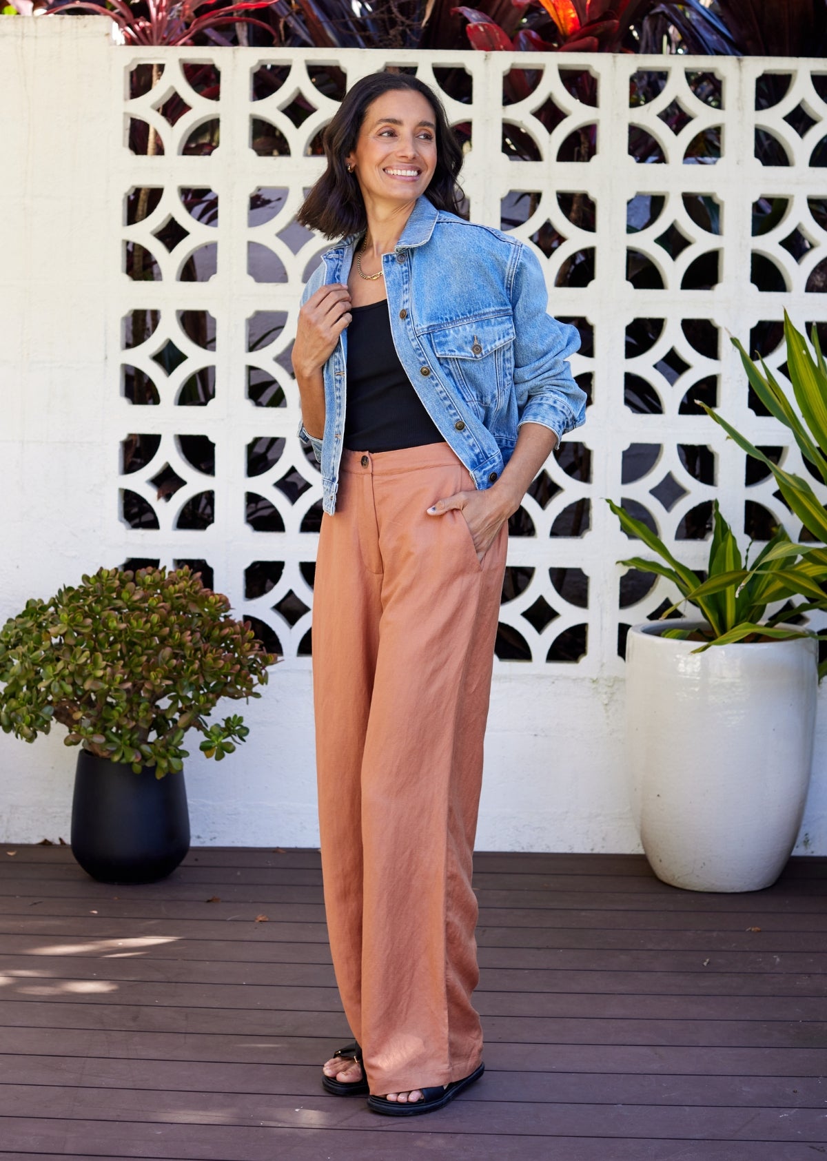 CHARLIE CROP DENIM JACKET