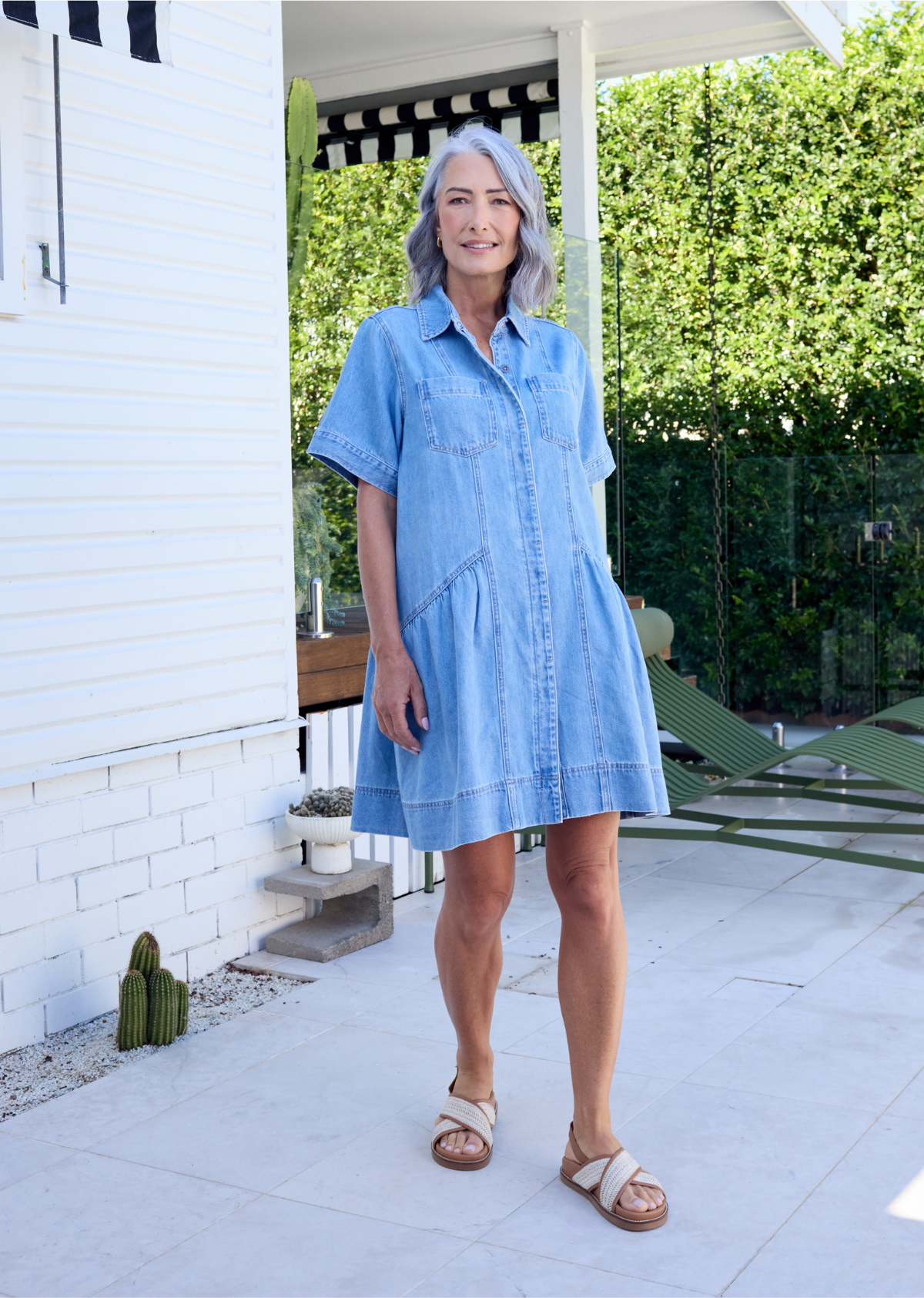 MONTANA MINI DRESS - LIGHT BLUE
