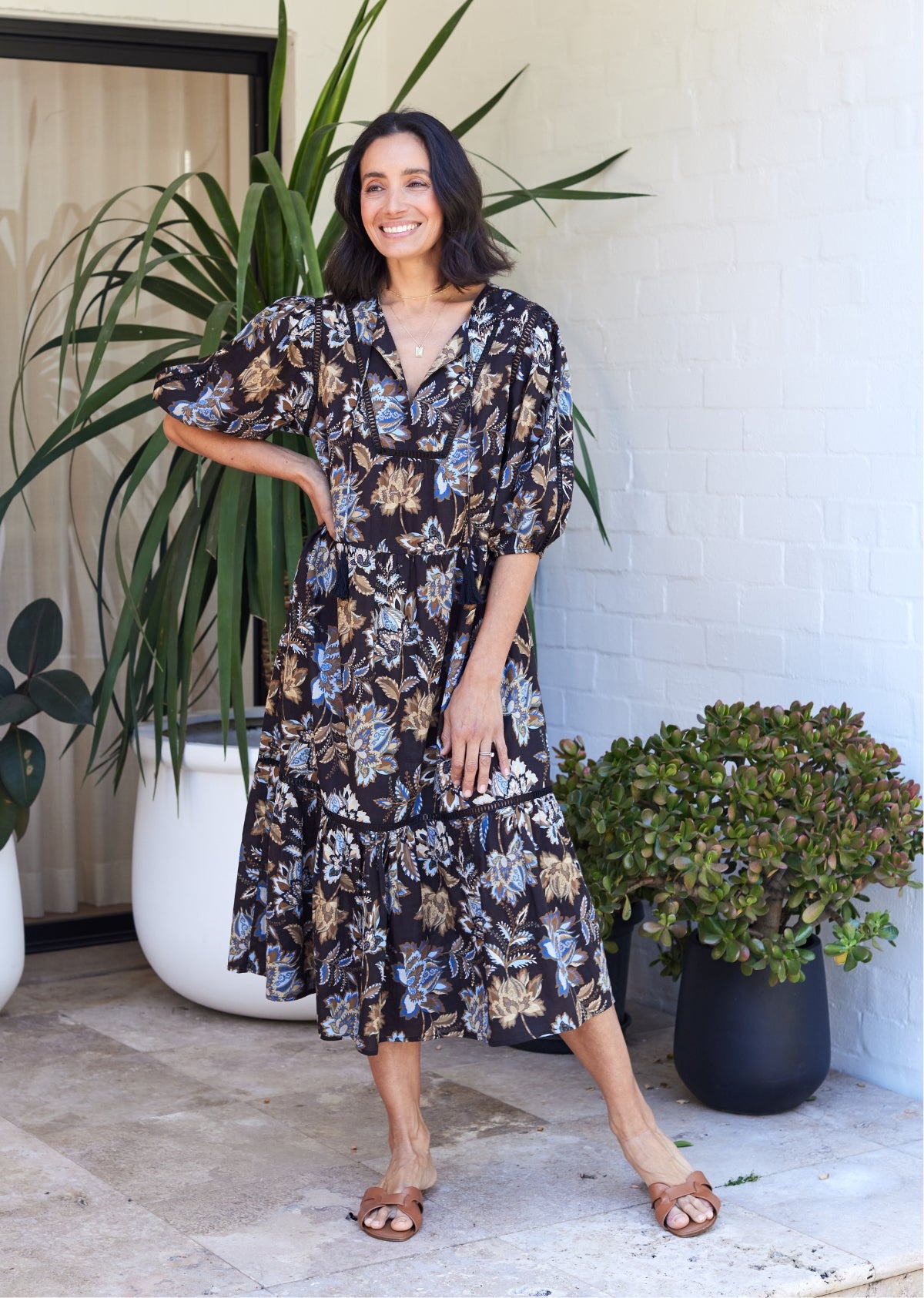 SASKIA DRESS - ZINGARA PRINT