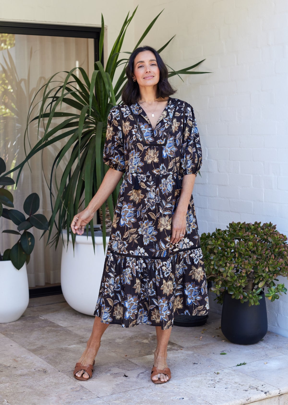 SASKIA DRESS - ZINGARA PRINT