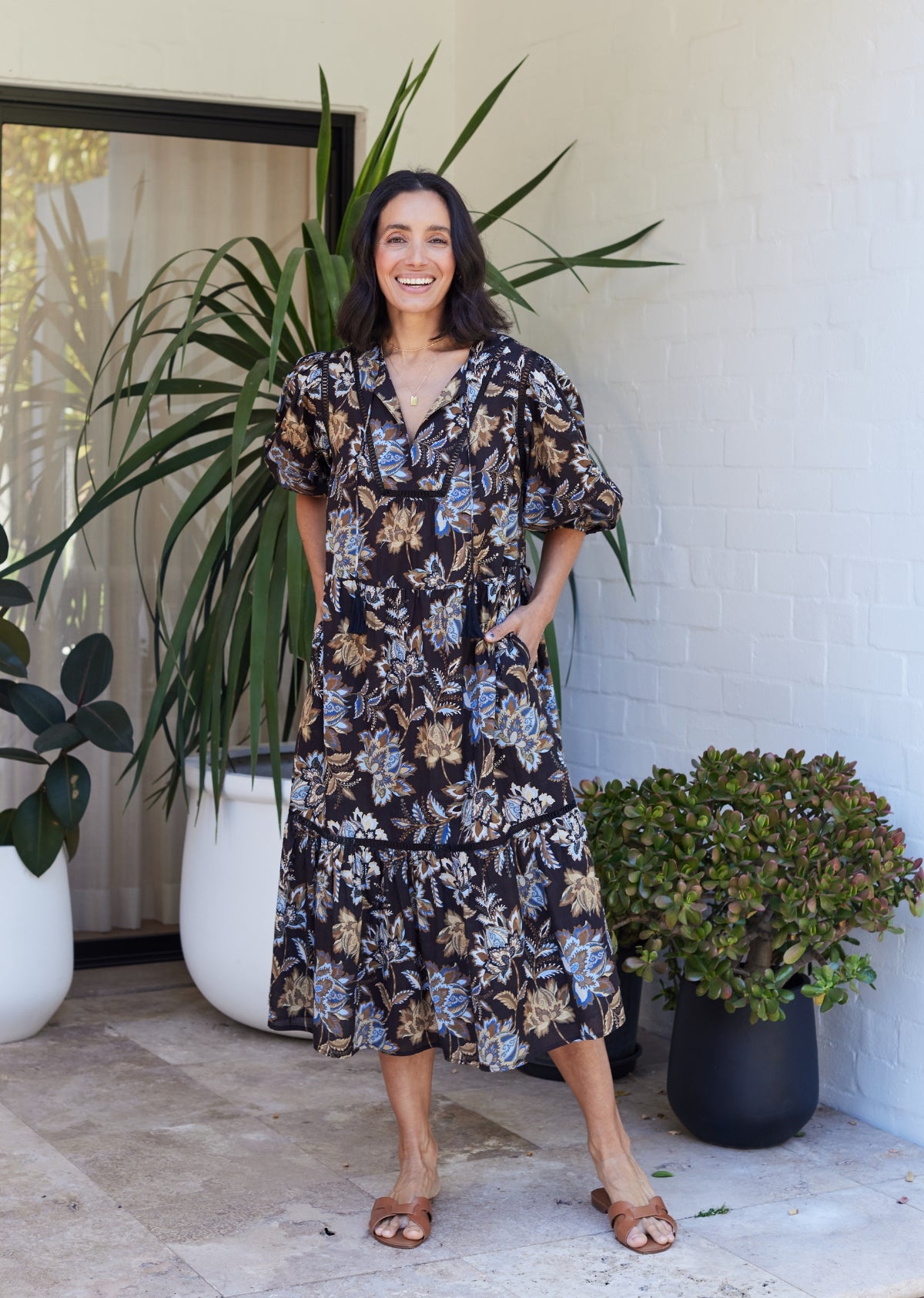 SASKIA DRESS - ZINGARA PRINT