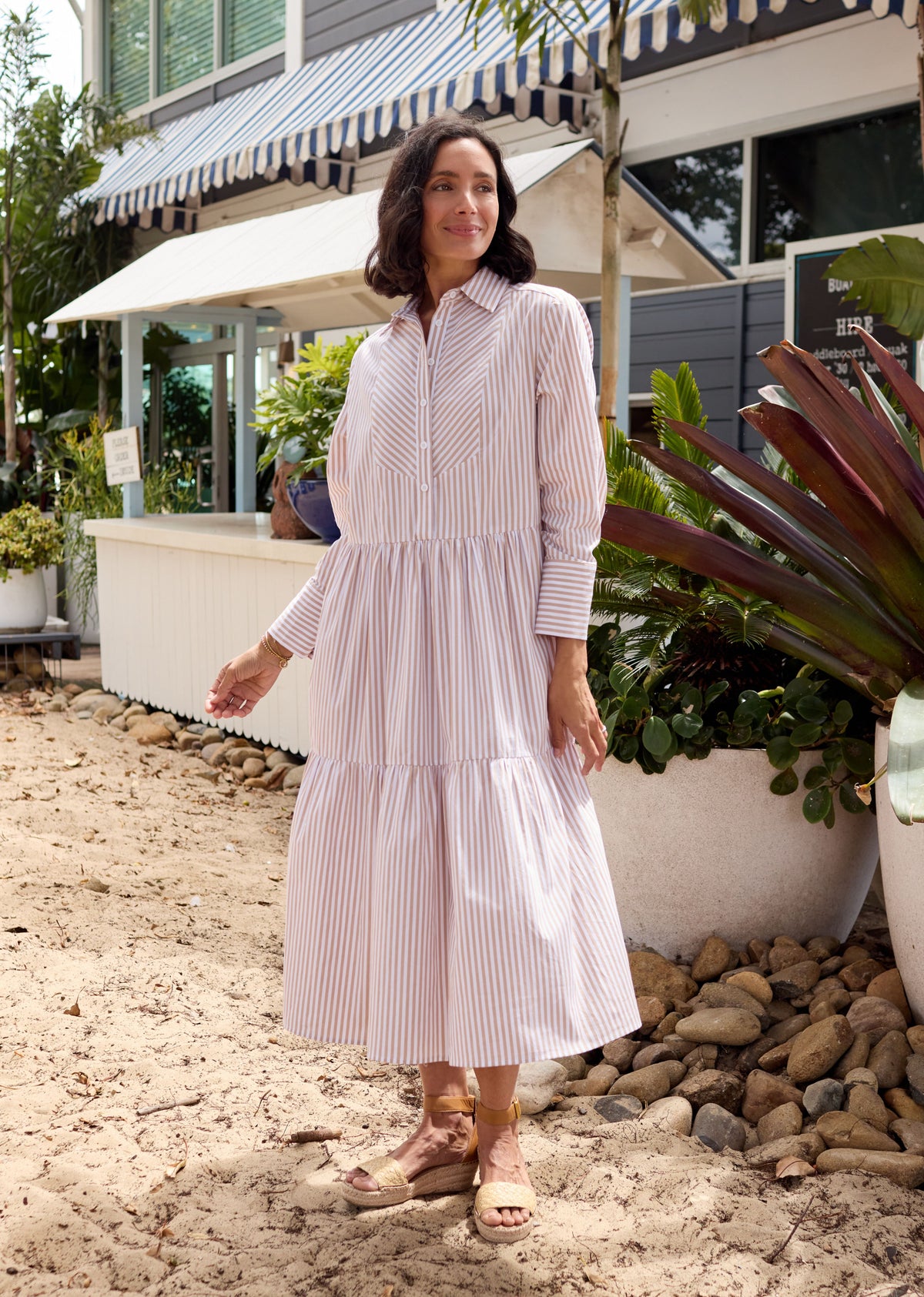 JASMINE SHIRTDRESS - SAND