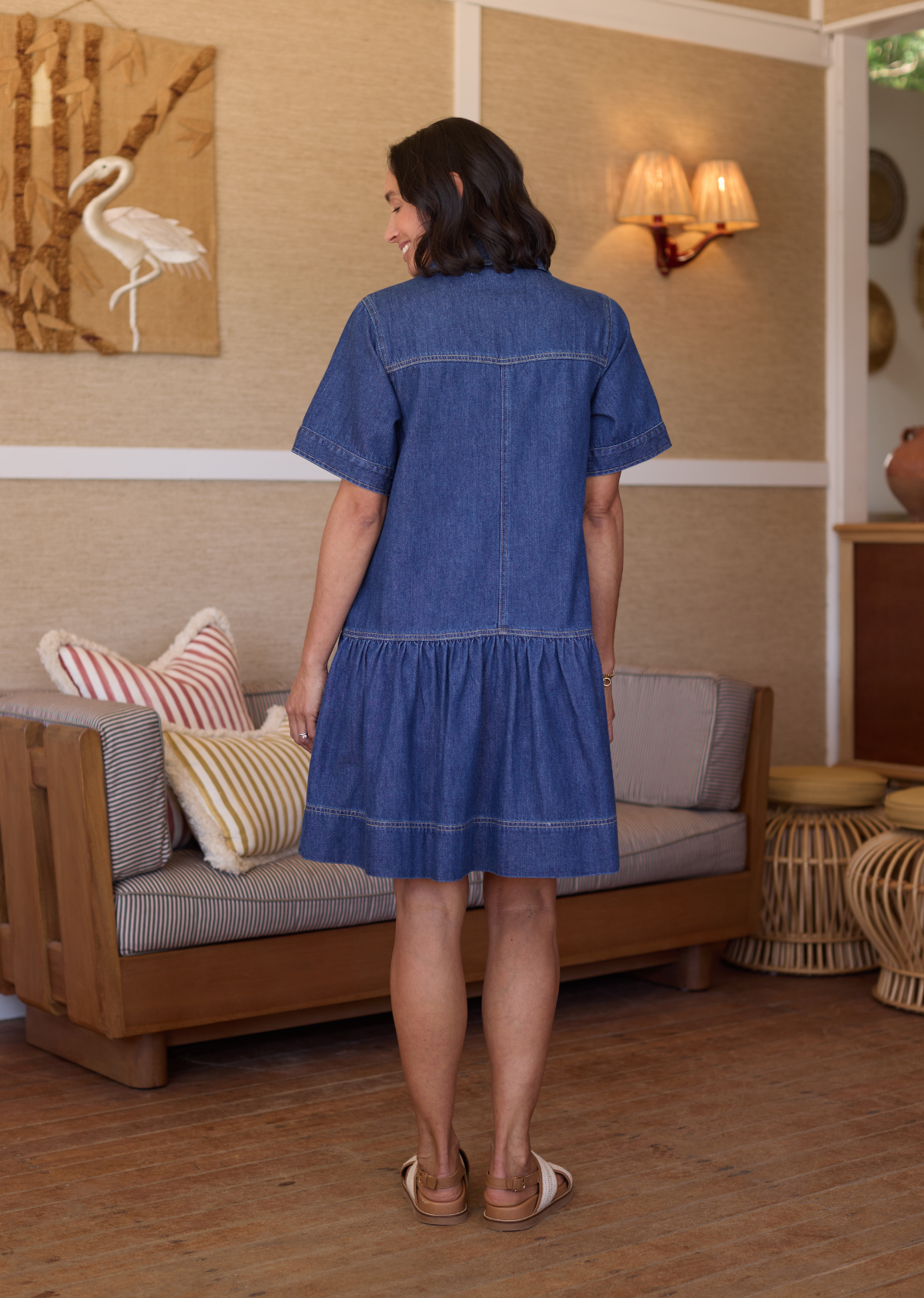 MONTANA MINI DRESS - MID BLUE