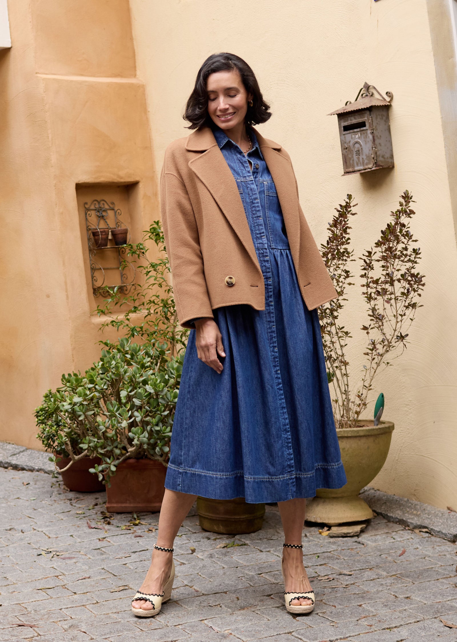WINSLOW CROP JACKET - CAMEL