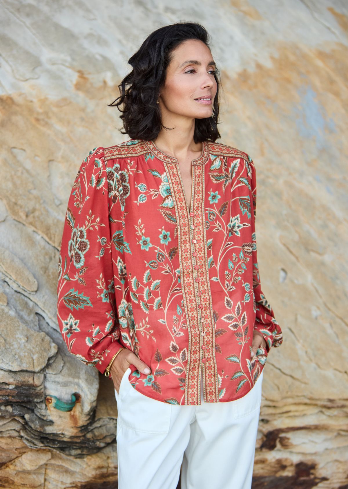 CATALINA BLOUSE - POSEY PRINT