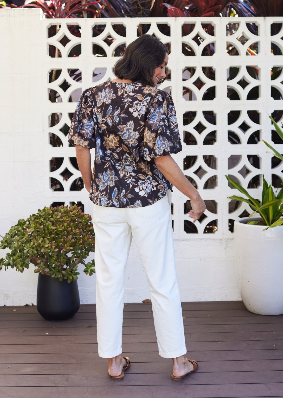 SASKIA TOP - ZINGARA PRINT - M A Y E