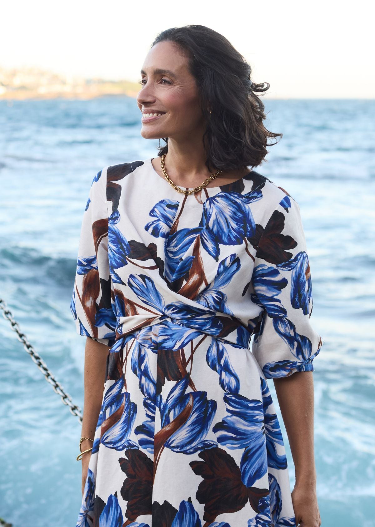 HARRIET MIDI DRESS - DELPHINE PRINT