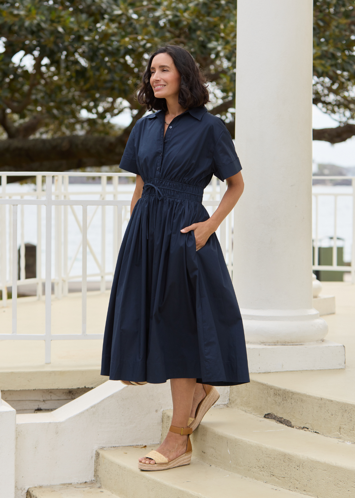 MINETTE SHIRTDRESS - FRENCH NAVY