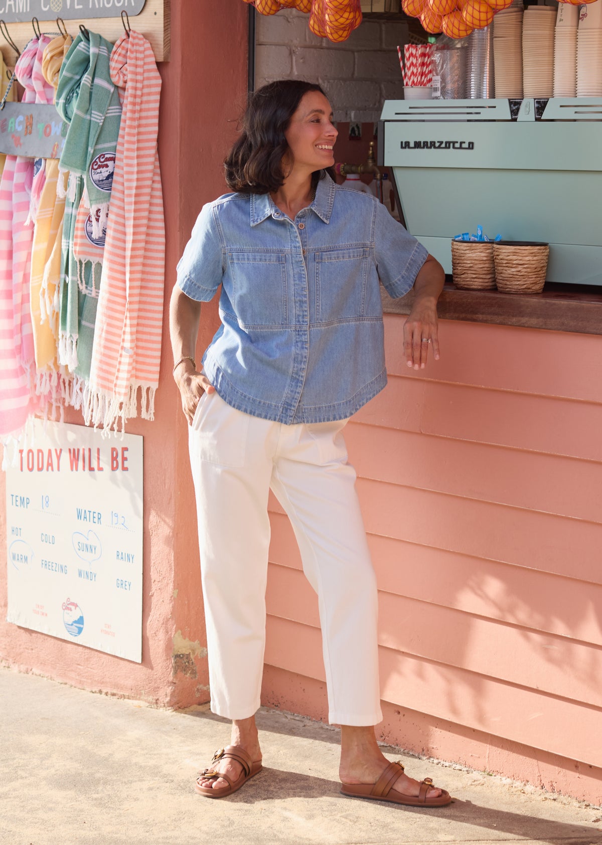 SADIE DENIM SHIRT - LIGHT BLUE
