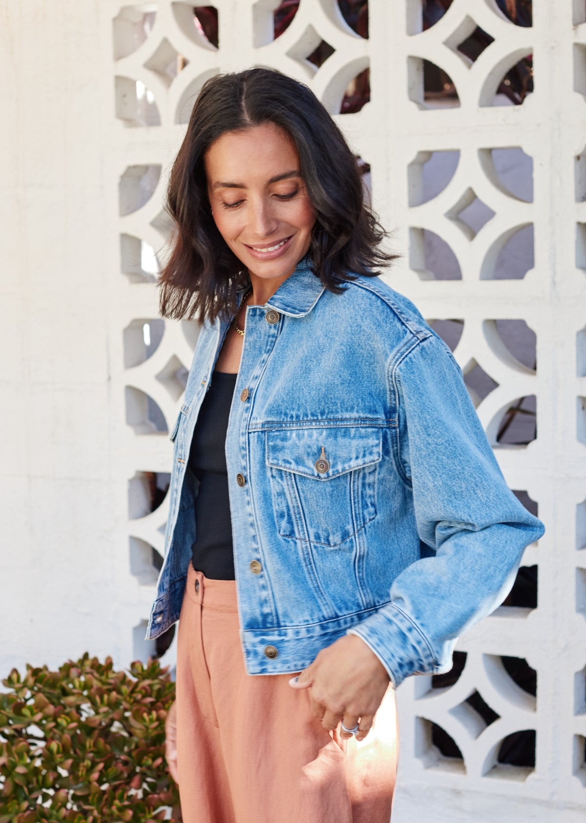 CHARLIE CROP DENIM JACKET
