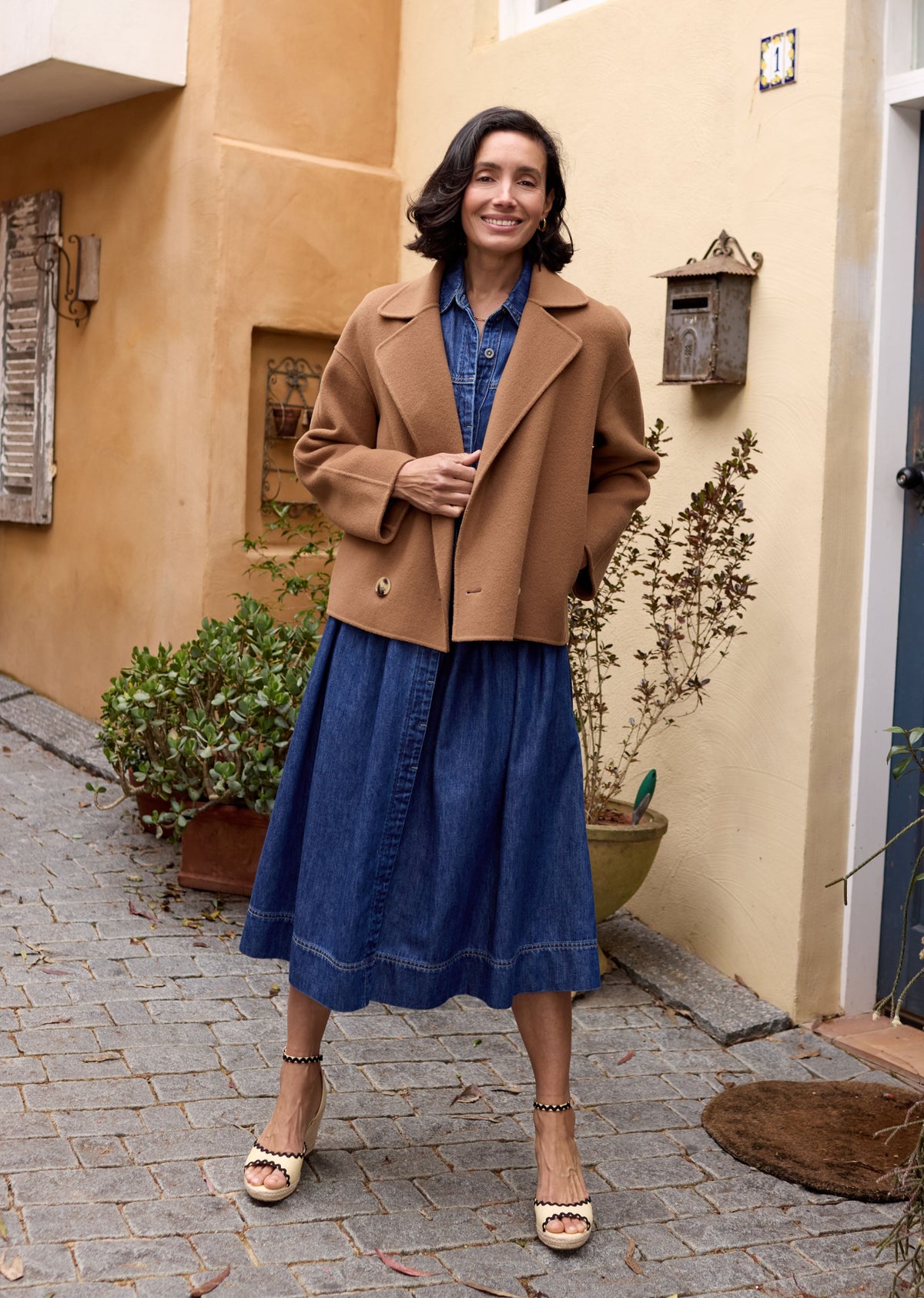 WINSLOW CROP JACKET - CAMEL