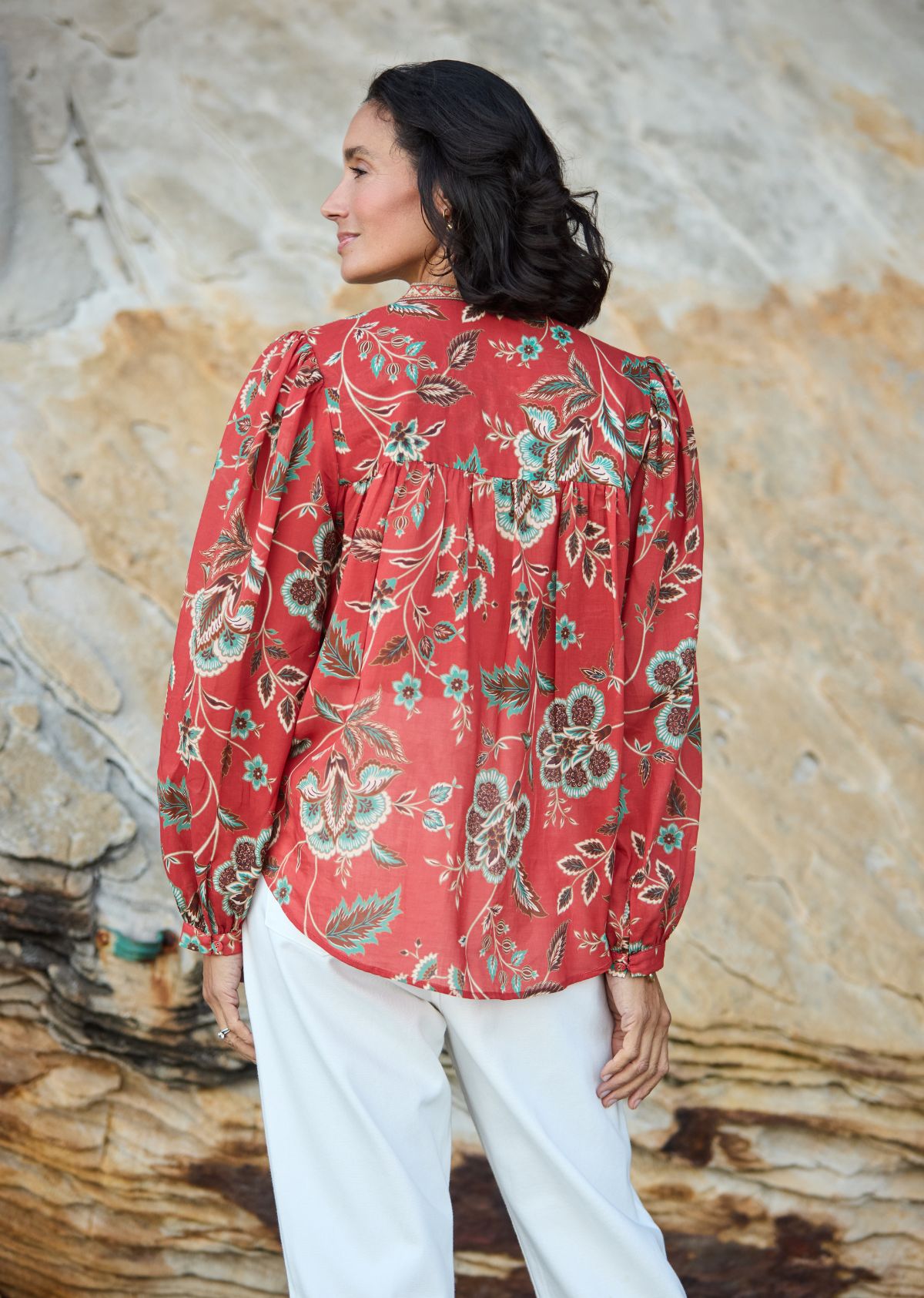 CATALINA BLOUSE - POSEY PRINT